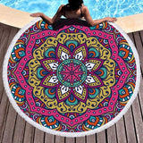 Colorful Datura Beach Towel