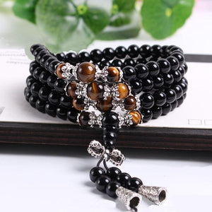 Bracelet - Black Obsidian Mala Bracelet