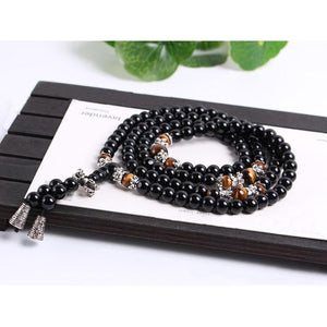 Bracelet - Black Obsidian Mala Bracelet