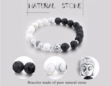 Bracelet - Free Howlite & Lava Energy Bracelet