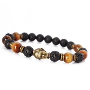 Bracelet - Lava Energy Stone Buddha Mala Bracelets