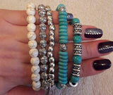 Bracelet - Turquoise Buddha Bracelet Set (5 Bracelets)