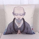 Buddhist Monk Pillow Cover - Hilltop Apparel