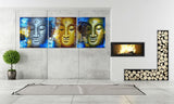 Canvas - Blue & Gold Buddha Canvas