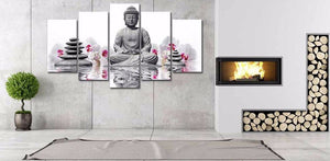 Canvas - Buddha & Orchid Canvas