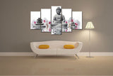 Canvas - Buddha & Orchid Canvas