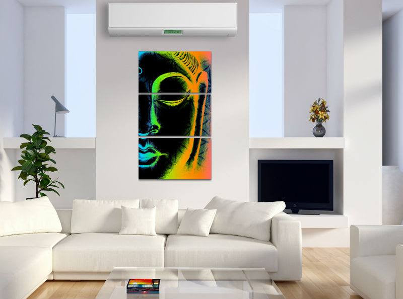 Canvas - Colorful Abstract Buddha Canvas