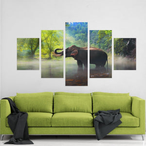 Canvas - Colorful Elephant Canvas