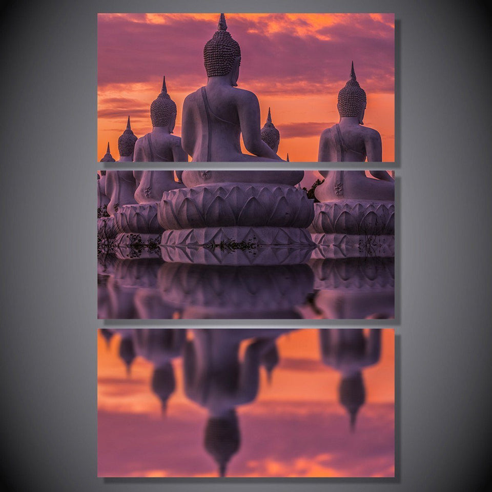 Canvas - Statue Sunset Canvas