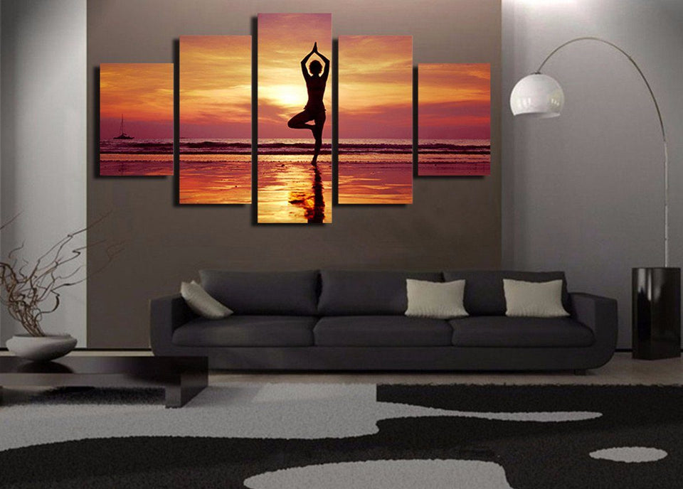 Canvas - Sunset Yoga Canvas