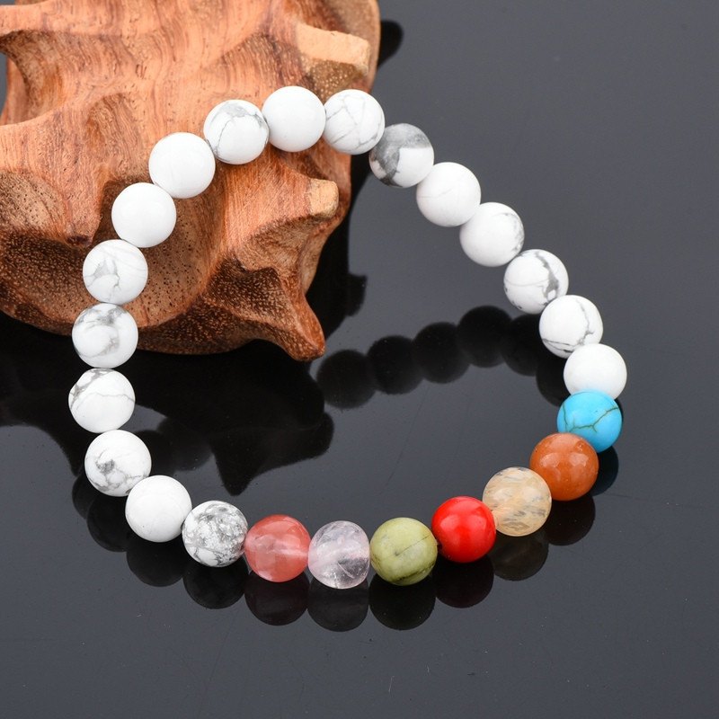 Classic White Turquoise Beads Bracelets - Hilltop Apparel - 1