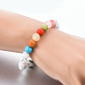 Classic White Turquoise Beads Bracelets - Hilltop Apparel - 4