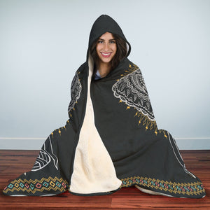 Abstract Elephant Hooded Blanket