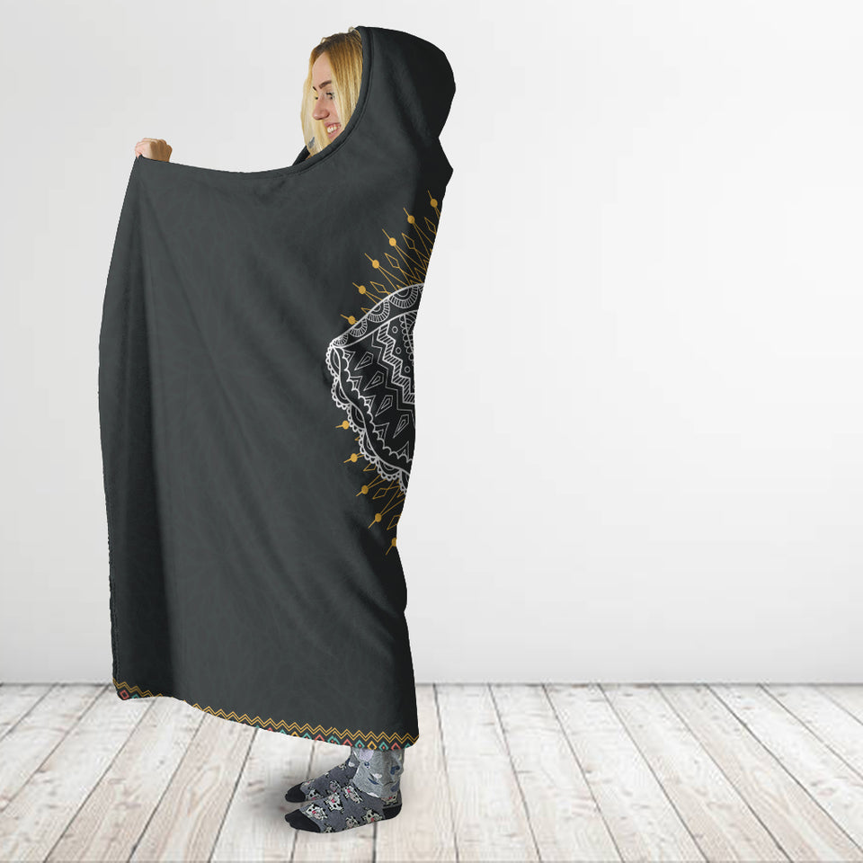 Abstract Elephant Hooded Blanket