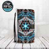 Fiery Mandala Wallet Phone Case