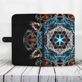 Fiery Mandala Wallet Phone Case