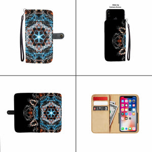 Fiery Mandala Wallet Phone Case