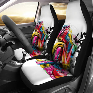 Abstract Buddha Car Seat Covers