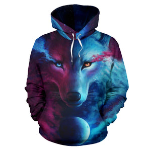 The moon and the Wolf Hoodie
