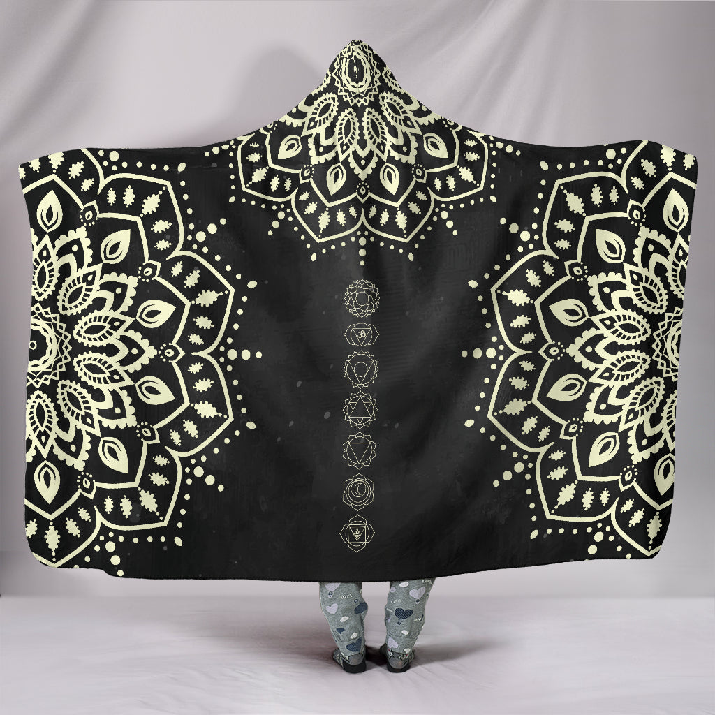 Chakra Mandala Hooded Blanket