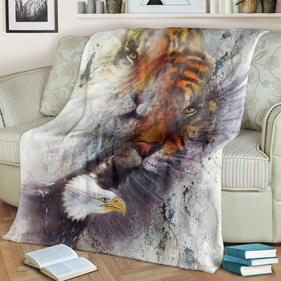 Tiger & Eagle Premium Blanket
