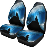 Wolf Howling Car Seat Covers