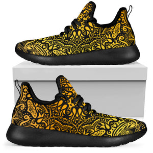 Golden Mandala Mesh Knit Sneaker