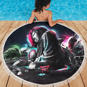 Buddha Pop Art Beach Blanket