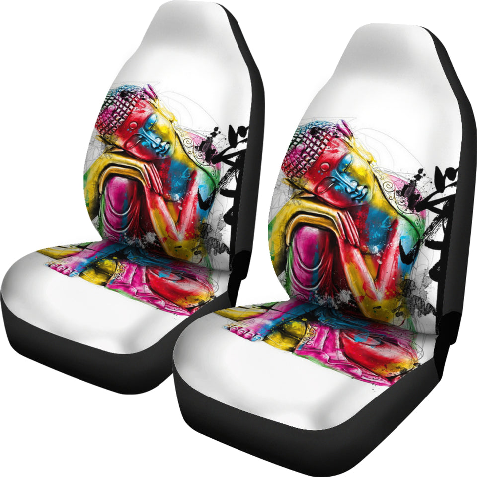 Abstract Buddha Car Seat Covers