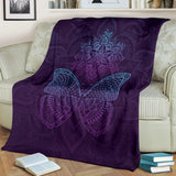 Butterfly Mandala Mood Pemium Blanket
