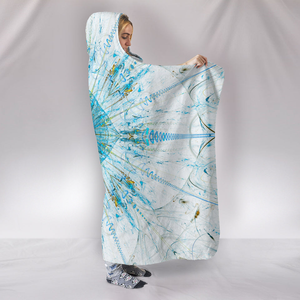 Fractal Mandala 2 Hooded Blanket