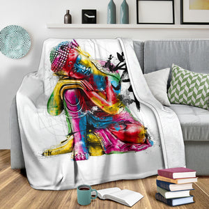 Abstract Buddha Premium Blanket