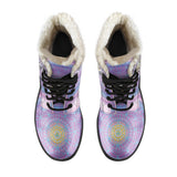 Chakra Dreamcatcher Faux Fur Leather Boots