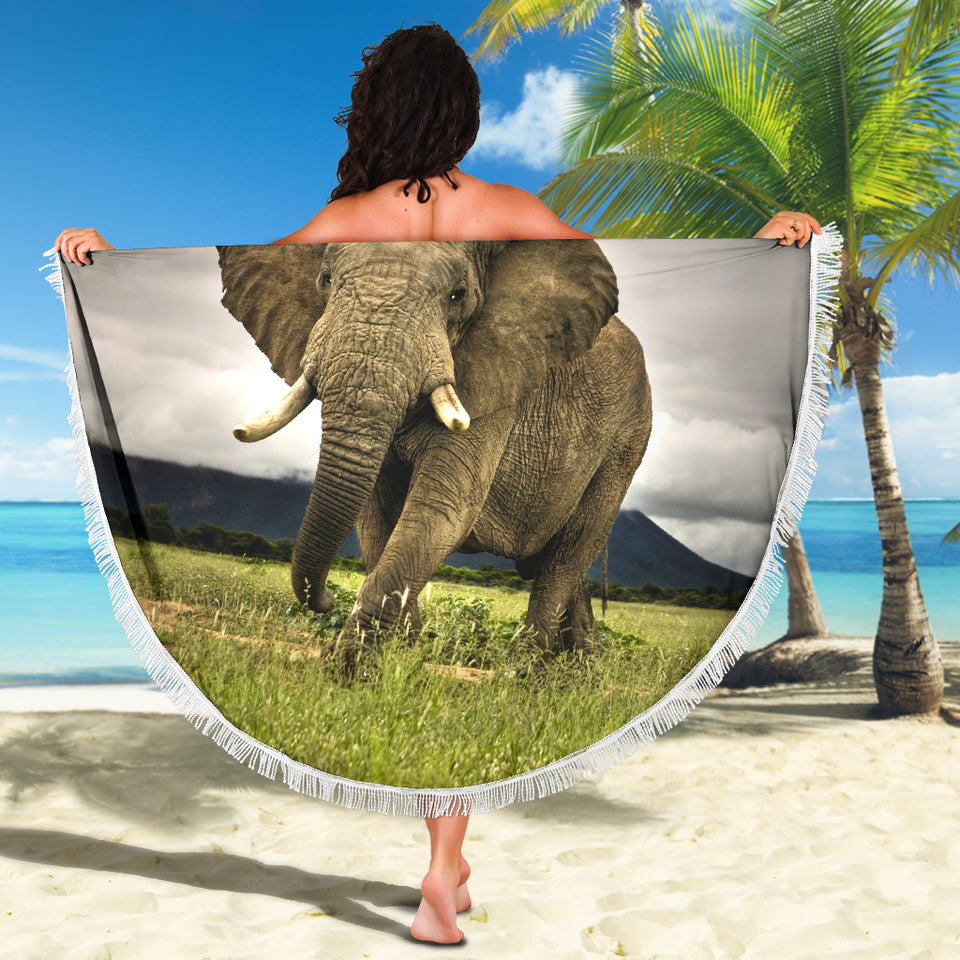 Majestic Elephant Beach Blanket