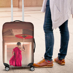 Young Monk Luggage Cover