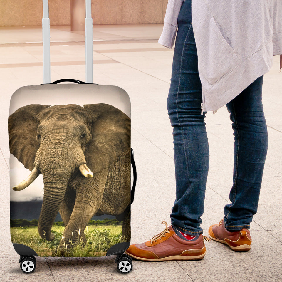 Majestic Elephant Luggage Cover