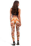 Fiery Orange Mandala Leggings