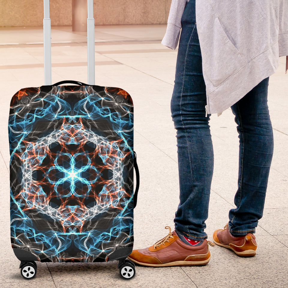 Fiery Mandala Luggage Cover