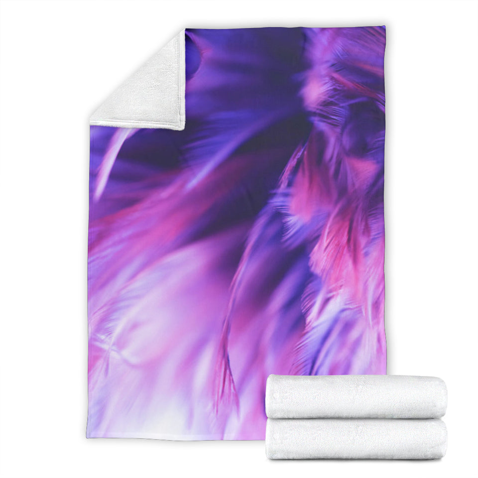 Blur Bird Feather Premium Blanket