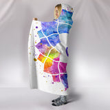 Watercolour Om Hooded Blanket