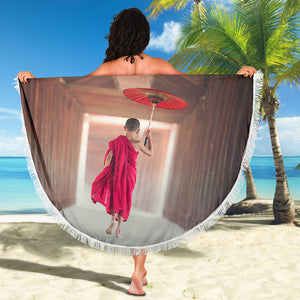 Young Monk Beach Blanket