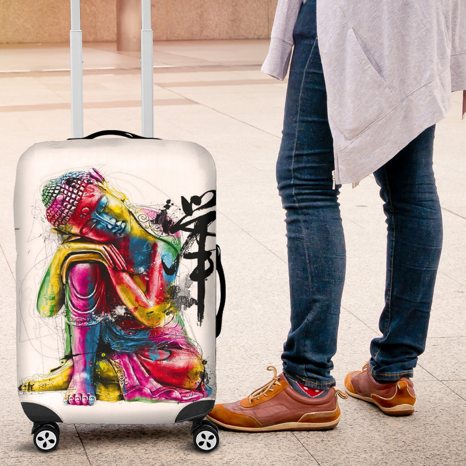 Abstract Buddha Luggage Cover