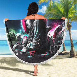 Buddha Pop Art Beach Blanket
