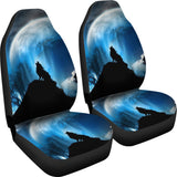 Wolf Howling Car Seat Covers