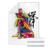Abstract Buddha Premium Blanket