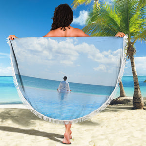 Peaceful Meditation Beach Blanket