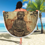 Zen Buddha Beach Blanket
