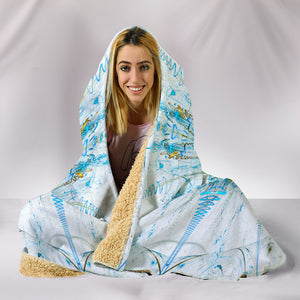 Fractal Mandala 2 Hooded Blanket