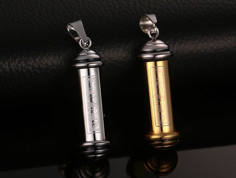Gold/Silver Plated Buddhist Pendant Necklace - Hilltop Apparel - 3