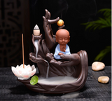 Little Monk Buddha Lotus Incense Burner